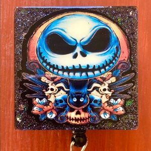 Halloween Jack Skellington Badge Reel